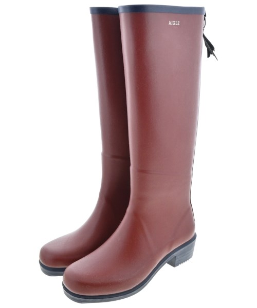 AIGLE(エーグル)レインシューズ 茶 サイズ:EU35(21.5cm位)/2200652863123