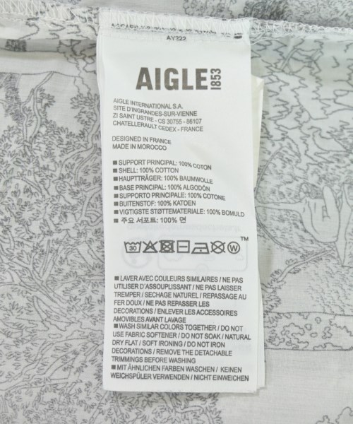 AIGLE（エーグル）カジュアルシャツ 白 サイズ:38(M位) レディース/2200711002036
