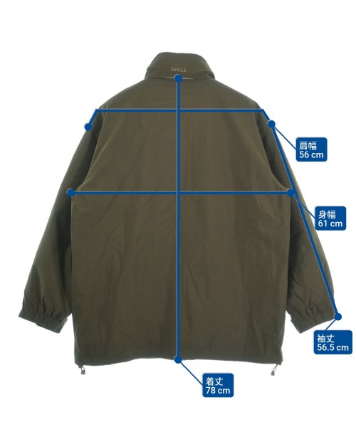 AIGLE（エーグル）ダウンジャケット/ダウンベスト カーキ サイズ:M メンズ/2200641617010