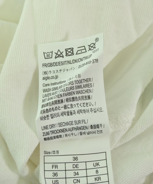 AIGLE（エーグル）Tシャツ・カットソー 白 サイズ:36(XS位) レディース/2200715135051