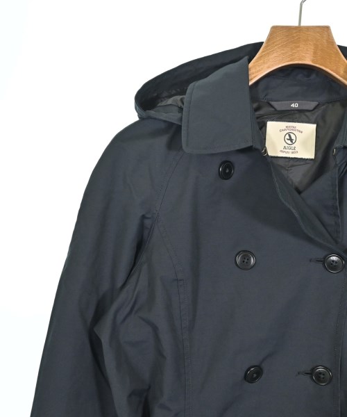 AIGLE（エーグル）トレンチコート 紺 サイズ:40(M位) レディース/2200684331010