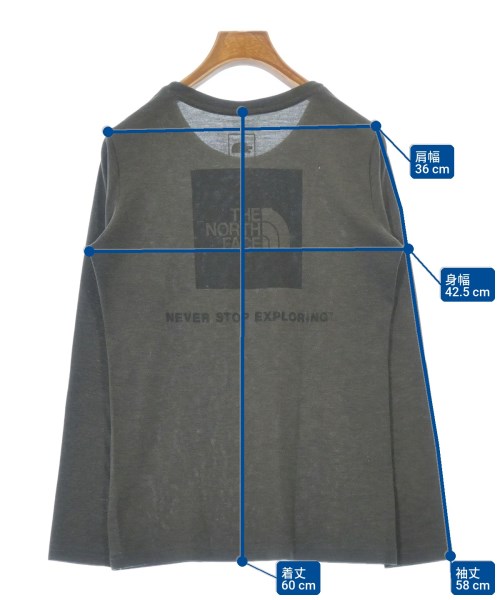 THE NORTH FACE（ザノースフェイス）Tシャツ・カットソー グレー サイズ:M レディース/2200695737092