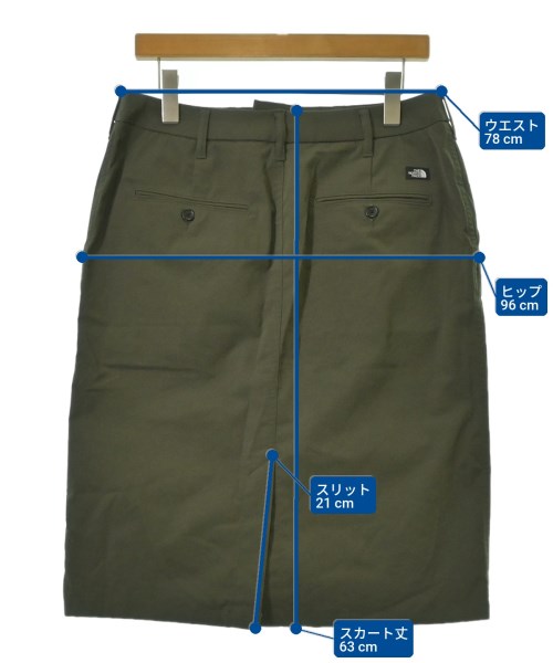 THE NORTH FACE（ザノースフェイス）ひざ丈スカート カーキ サイズ:XL レディース/2200714706023