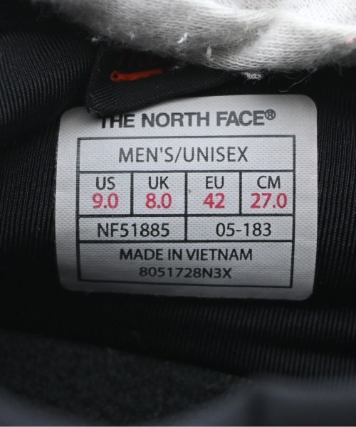 THE NORTH FACE（ザノースフェイス）スニーカー 黒 サイズ:27cm メンズ/2200687921027