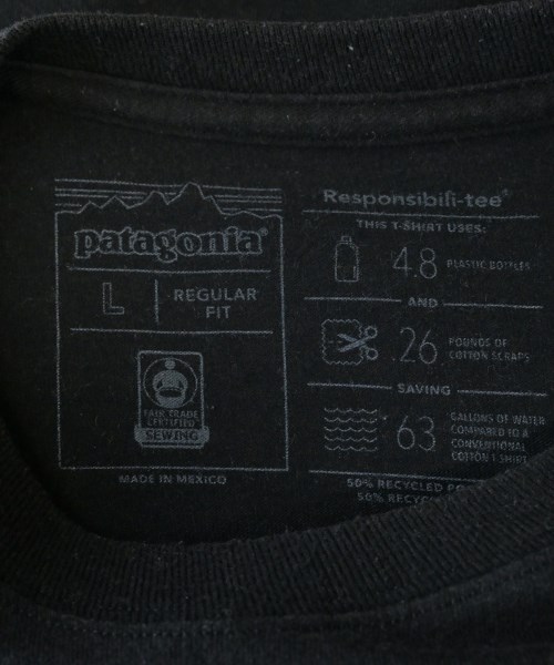Patagonia（パタゴニア）Tシャツ・カットソー 黒 サイズ:L メンズ/2200634614149