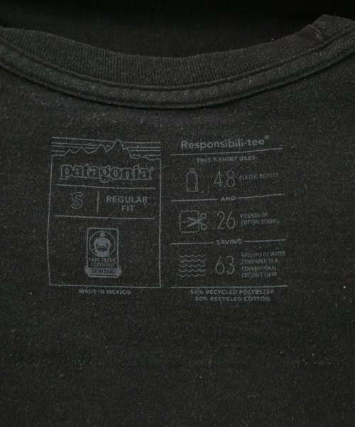 Patagonia（パタゴニア）Tシャツ・カットソー 黒 サイズ:S メンズ/2200633554194