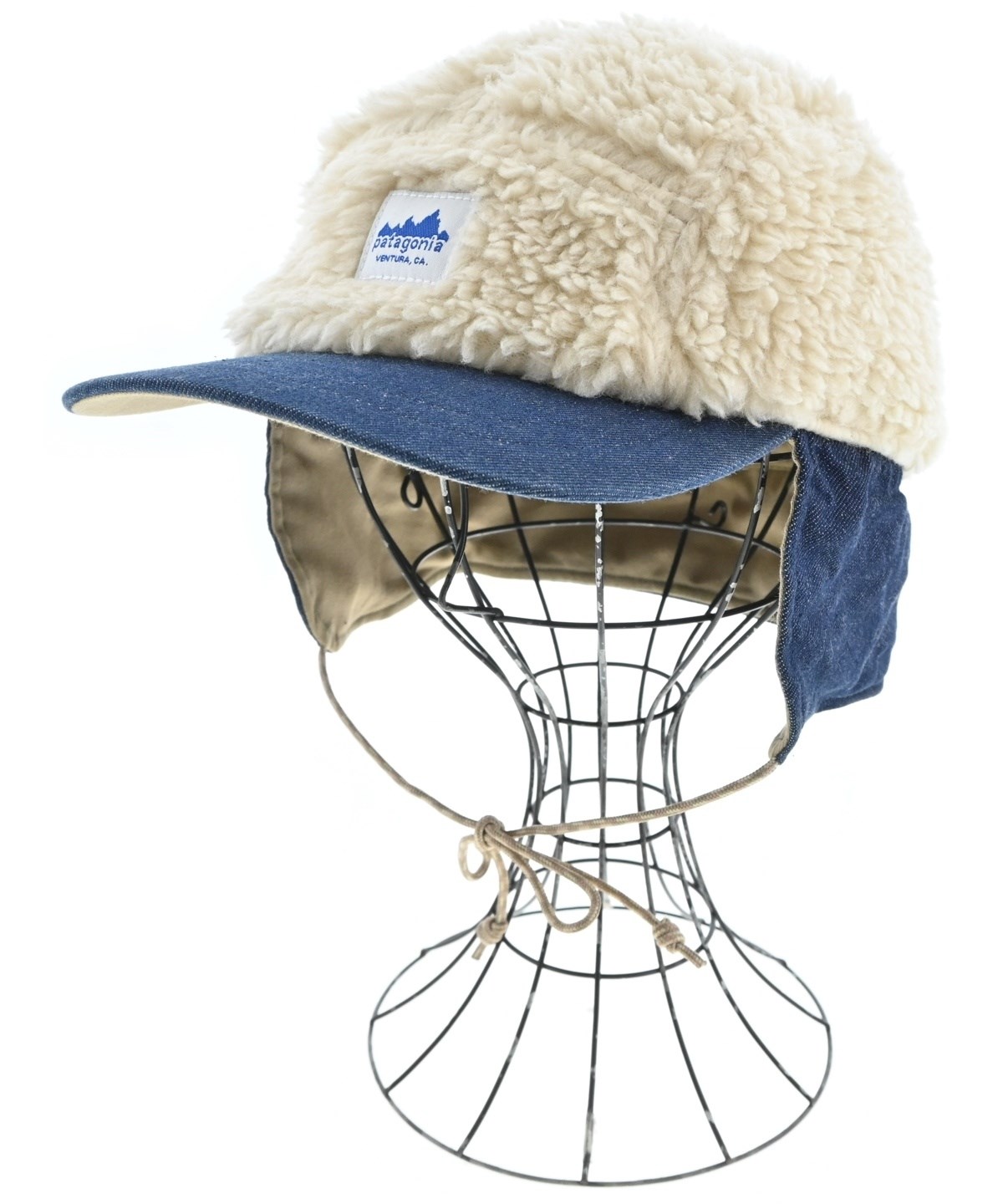 【美品】patagonia ボアキャップ レア 廃盤デニムツバ フライトキャップ 美品】patagonia ボアキャップ レア 廃盤デニムツバ フライトキャップ