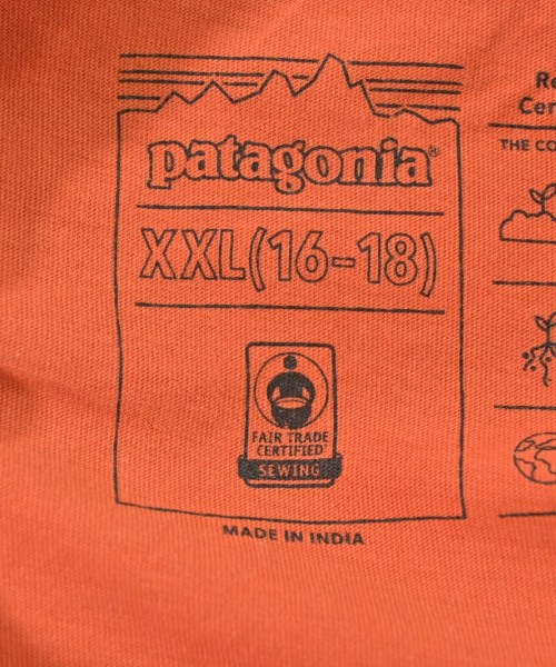 Patagonia（パタゴニア）Tシャツ・カットソー オレンジ サイズ:16-18(XXL位) レディース/2200606709064
