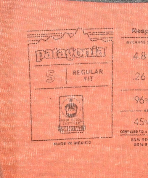 Patagonia（パタゴニア）Tシャツ・カットソー オレンジ サイズ:S メンズ/2200615286334