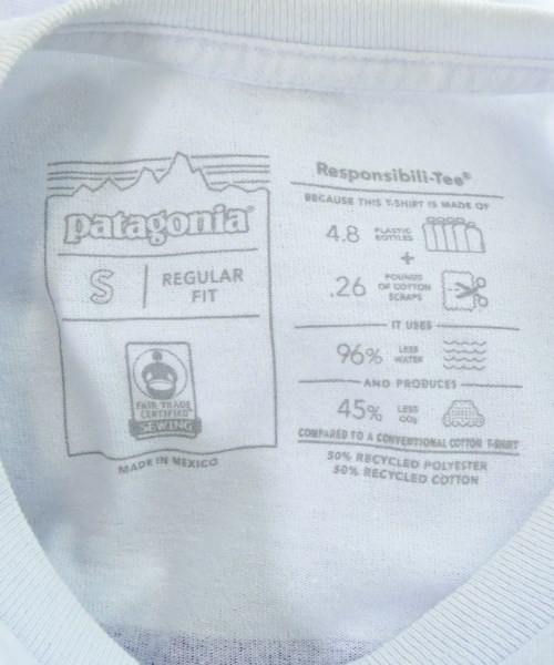Patagonia（パタゴニア）Tシャツ・カットソー 白 サイズ:S メンズ/2200675112147