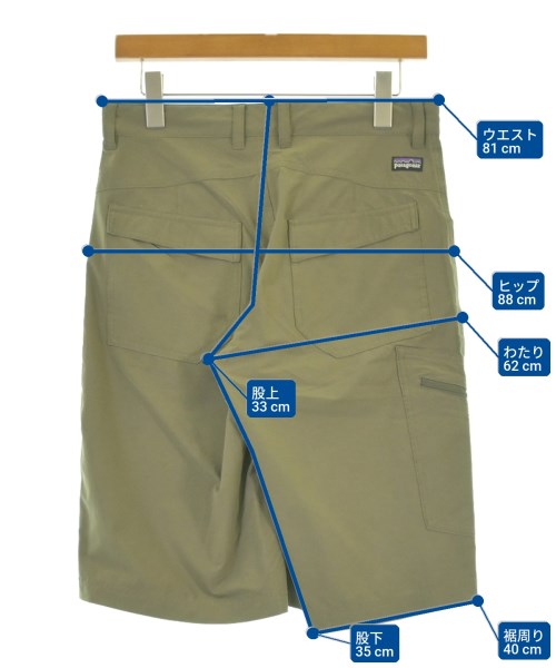 Patagonia（パタゴニア）ショートパンツ カーキ サイズ:28(S位) メンズ/2200673337061
