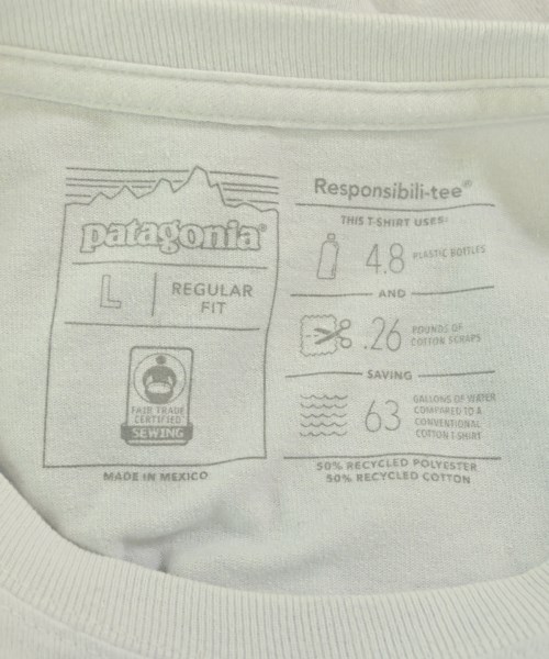 Patagonia（パタゴニア）Tシャツ・カットソー 白 サイズ:L メンズ/2200677870052