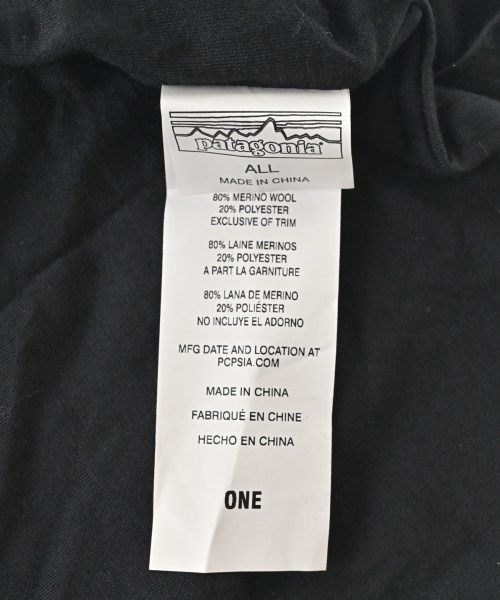 Patagonia（パタゴニア）マフラー 黒 サイズ:ONE メンズ/2200676573800