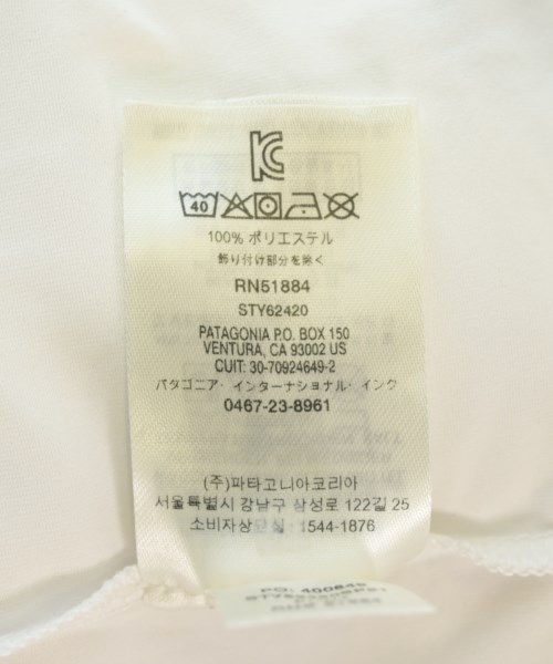 Patagonia（パタゴニア）Tシャツ・カットソー 白 サイズ:14(XS位) レディース/2200697697363