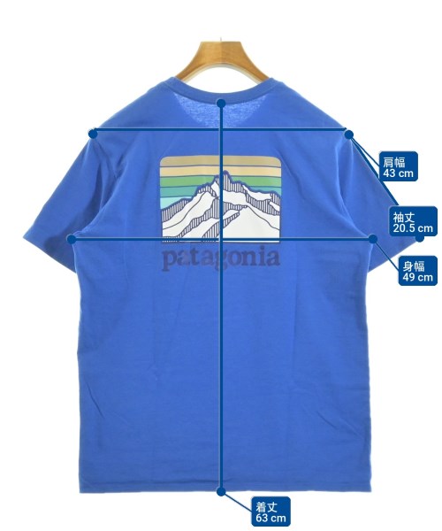 Patagonia（パタゴニア）Tシャツ・カットソー 青 サイズ:XS メンズ/2200698022041