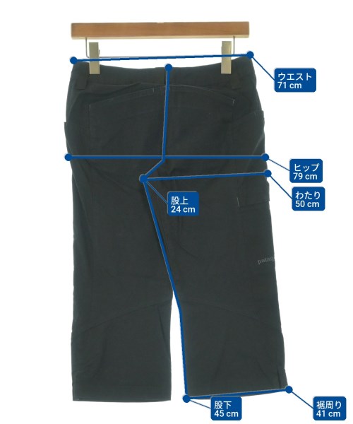 Patagonia（パタゴニア）クロップドパンツ 黒 サイズ:0(XS位) レディース/2200647209073