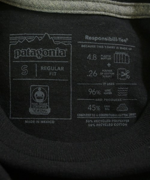 Patagonia（パタゴニア）Tシャツ・カットソー 黒 サイズ:S メンズ/2200657698072