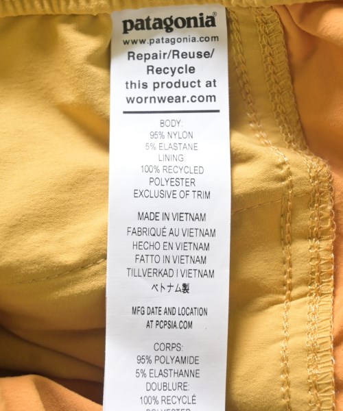 Patagonia（パタゴニア）ショートパンツ 黄 サイズ:L メンズ/2200710812100