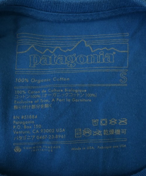 Patagonia（パタゴニア）Tシャツ・カットソー 青 サイズ:S メンズ/2200704701991