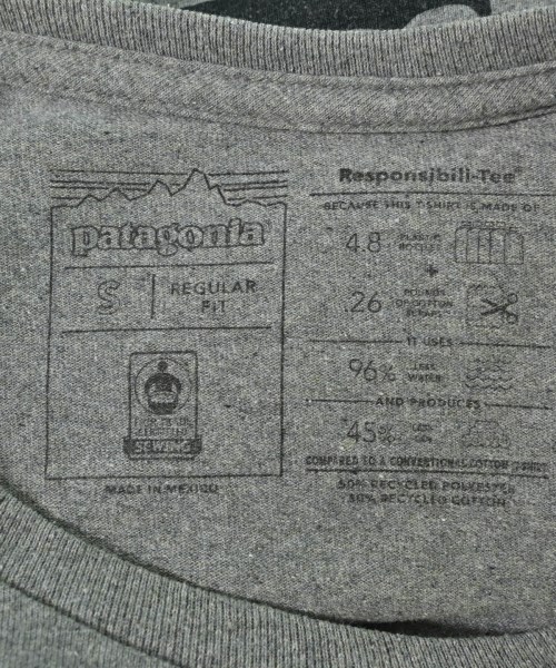 Patagonia（パタゴニア）Tシャツ・カットソー グレー サイズ:S メンズ/2200708694114