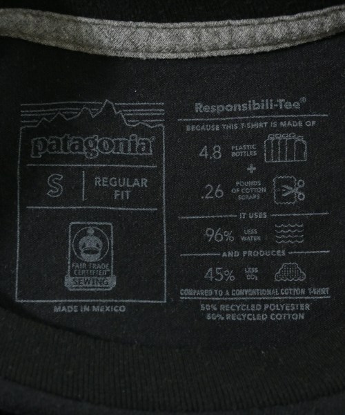 Patagonia（パタゴニア）Tシャツ・カットソー 黒 サイズ:S メンズ/2200708694121