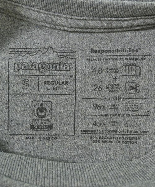 Patagonia（パタゴニア）Tシャツ・カットソー グレー サイズ:S メンズ/2200712248037