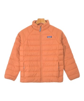 パタゴニアキッズ　オレンジ色ダウンベスト　M（140サイズ） パタゴニアキッズ オレンジ色ダウンベスト M（140サイズ）