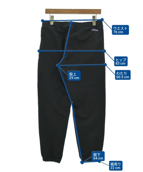 Patagonia（パタゴニア）スウェットパンツ 黒 サイズ:S メンズ/2200665652400
