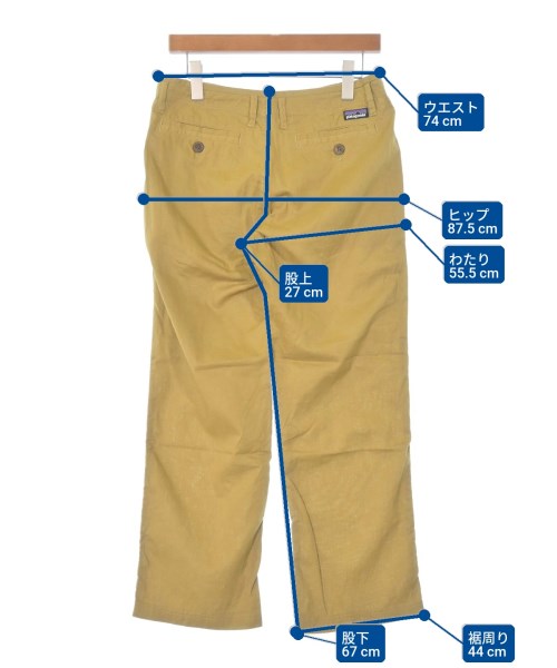 Patagonia（パタゴニア）チノパン 黄 サイズ:S メンズ/2200670760022