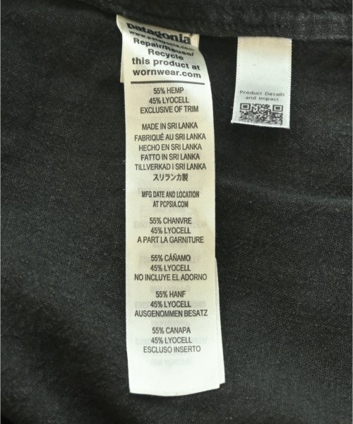 Patagonia（パタゴニア）ブラウス 黒 サイズ:M レディース/2200725715182