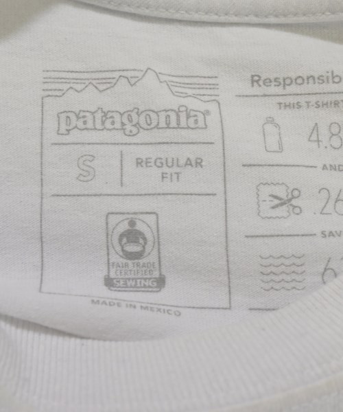 Patagonia（パタゴニア）Tシャツ・カットソー 白 サイズ:S メンズ/2200727272126