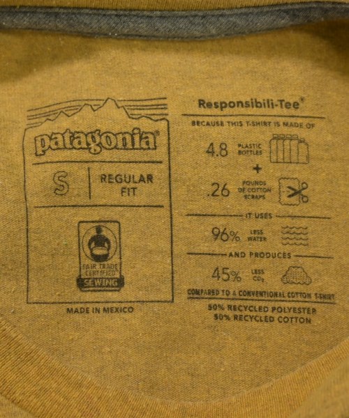 Patagonia（パタゴニア）Tシャツ・カットソー 黄 サイズ:S メンズ/2200718201111