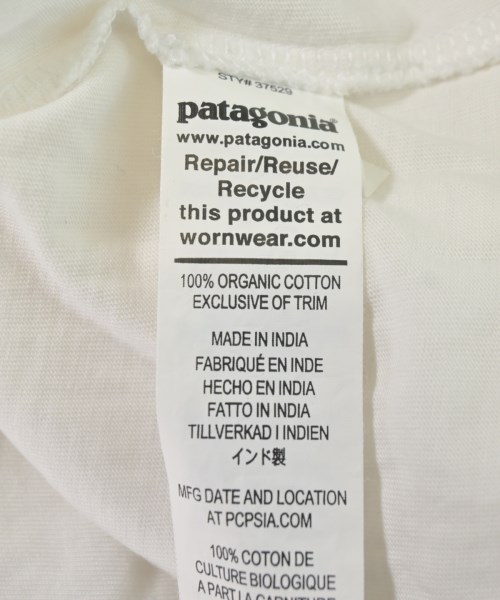 Patagonia（パタゴニア）Tシャツ・カットソー 白 サイズ:XS レディース/2200714673226