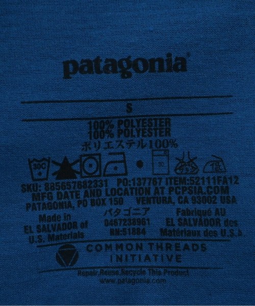 Patagonia（パタゴニア）Tシャツ・カットソー 青 サイズ:S メンズ/2200668906043