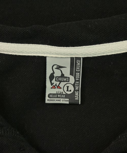 CHUMS（チャムス）ポロシャツ 黒 サイズ:L メンズ/2200623814048