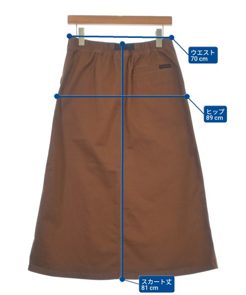 GRAMICCI（グラミチ）ロング・マキシ丈スカート 茶 サイズ:M レディース/2200694898053