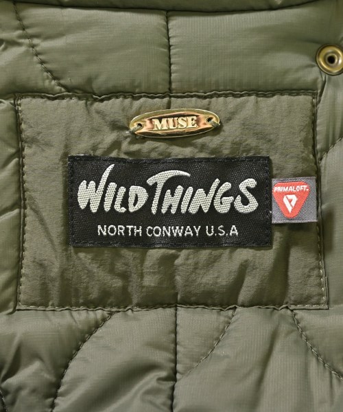 WILD THINGS（ワイルドシングス）ダウンジャケット/ダウンベスト カーキ サイズ:F レディース/2200713785029