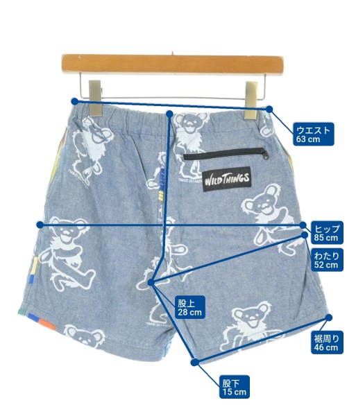 WILD THINGS（ワイルドシングス）ショートパンツ 青 サイズ:S メンズ/2200632972173