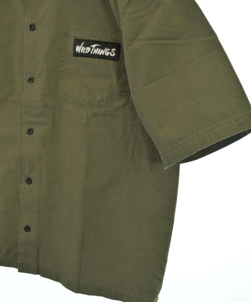WILD THINGS（ワイルドシングス）カジュアルシャツ カーキ サイズ:M メンズ/2200645389180