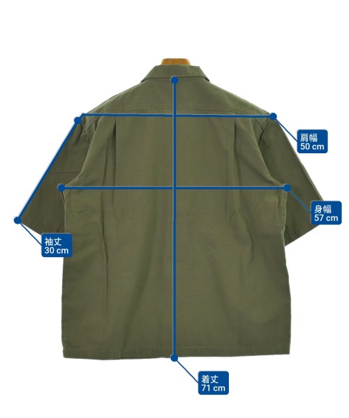 WILD THINGS（ワイルドシングス）カジュアルシャツ カーキ サイズ:M メンズ/2200645389180