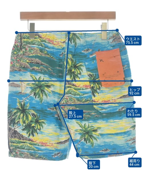 KATO（カトー）ショートパンツ 青 サイズ:S メンズ/2200666948144