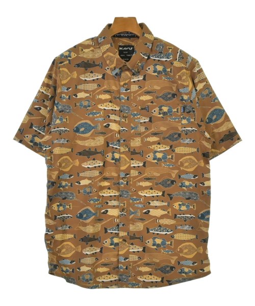 KAVU(カブー)カジュアルシャツ 茶 サイズ:M/2200644033145