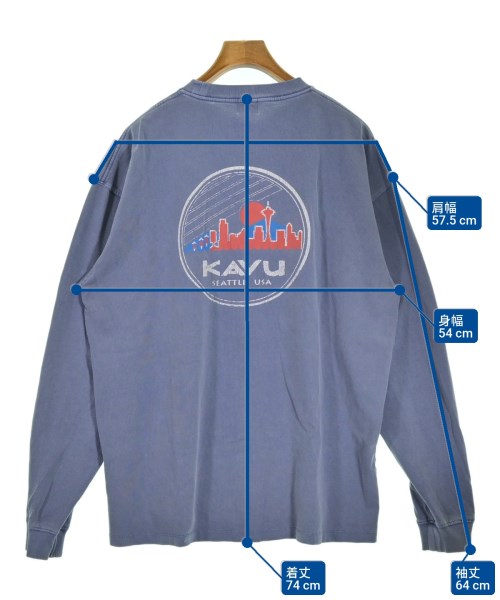 KAVU（カブー）Tシャツ・カットソー 青 サイズ:XL メンズ/2200616837061