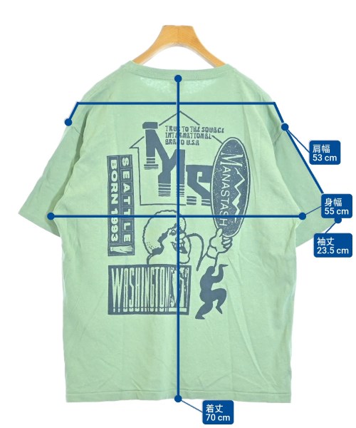 Manastash（マナスタッシュ）Tシャツ・カットソー 緑 サイズ:XL メンズ/2200692091012