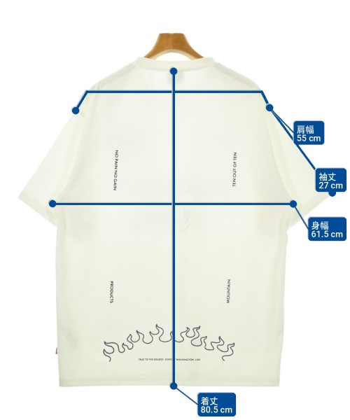 Manastash（マナスタッシュ）Tシャツ・カットソー 白 サイズ:XL メンズ/2200692091043