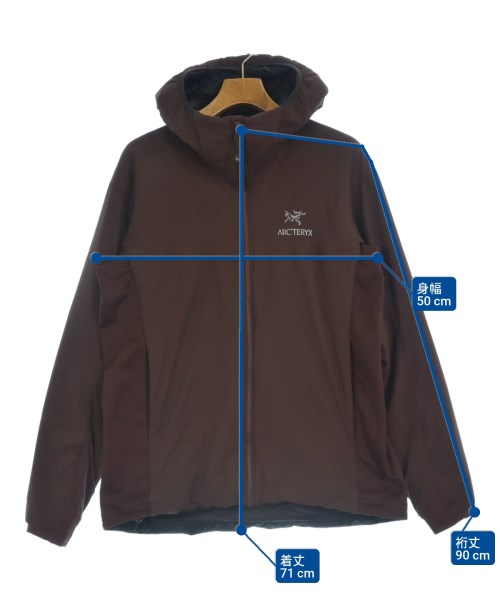 ARC'TERYX（アークテリクス）ダウンジャケット/ダウンベスト 茶 サイズ:L メンズ/2200641016011