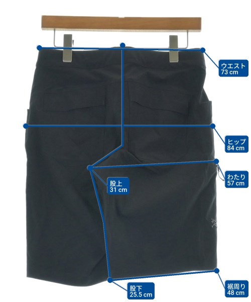 ARC'TERYX（アークテリクス）ショートパンツ 黒 サイズ:30(M位) メンズ/2200622282251