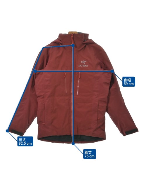 ARC'TERYX（アークテリクス）ダウンジャケット/ダウンベスト 赤 サイズ:S メンズ/2200633817039