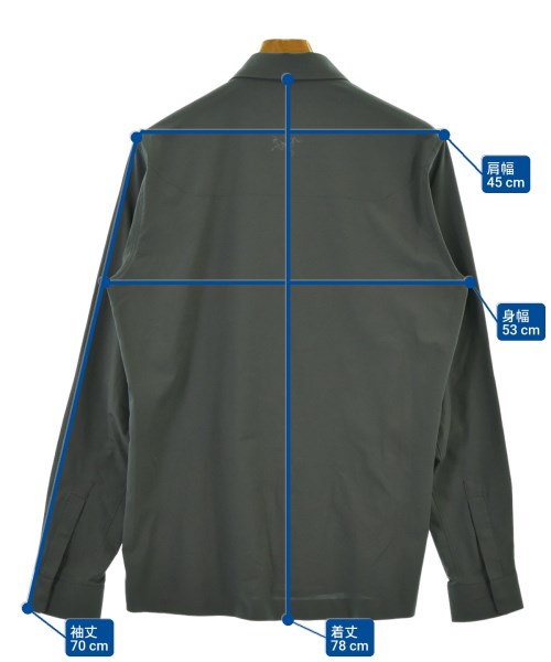 ARC'TERYX（アークテリクス）カジュアルシャツ グレー サイズ:S メンズ/2200648596028