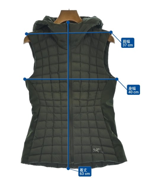 ARC'TERYX（アークテリクス）ダウンジャケット/ダウンベスト カーキ サイズ:XS レディース/2200717444014